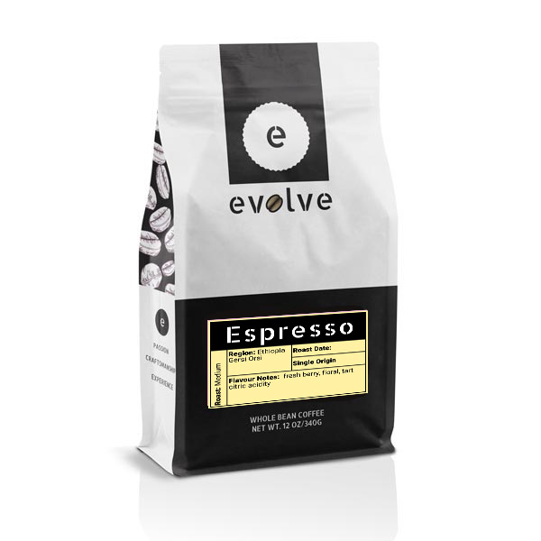 Espresso (Ethiopia Gersi Orsi) Coffee - Evolve Coffee Moose Jaw